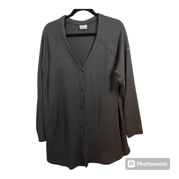 Columbia Sweaters - Columbia Grey Button Up Cardigan